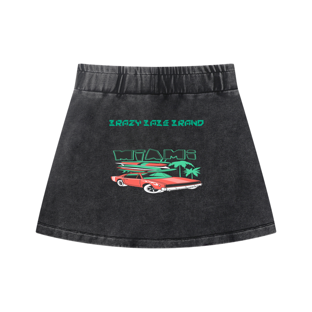 Women's Mineral Wash Mini Skirt