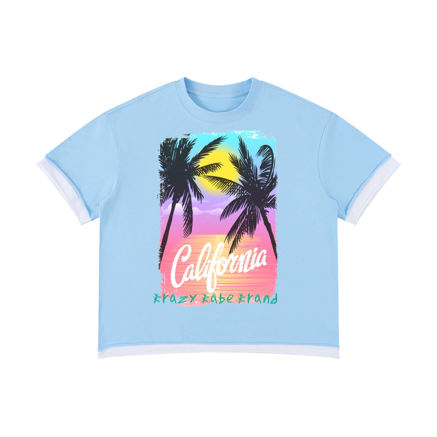 Unisex Boxy Color Block T-Shirt