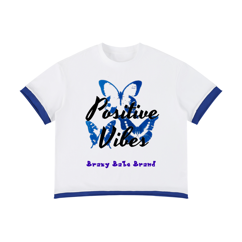 Unisex Boxy Color Block T-Shirt