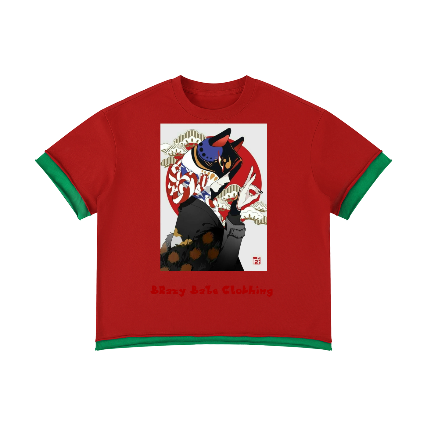 Unisex Boxy Color Block T-Shirt