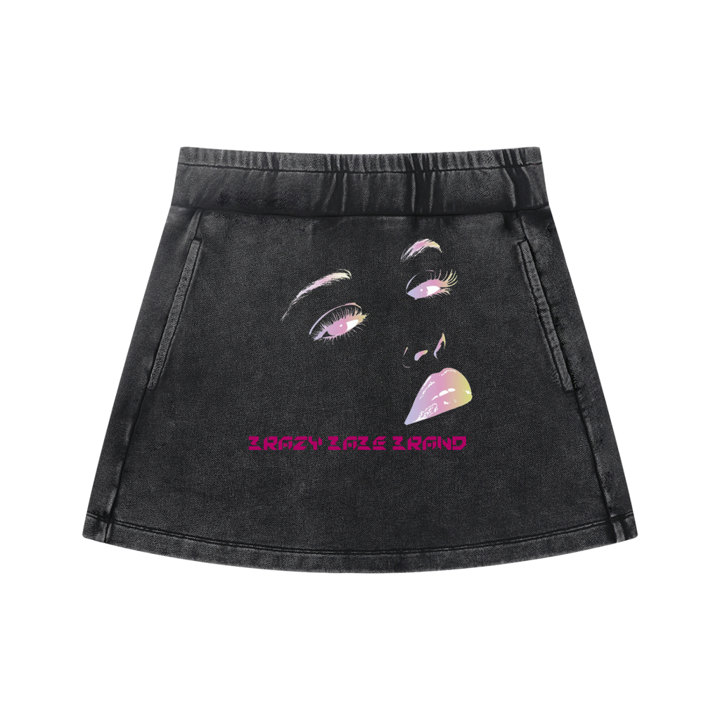 Women's Mineral Wash Mini Skirt