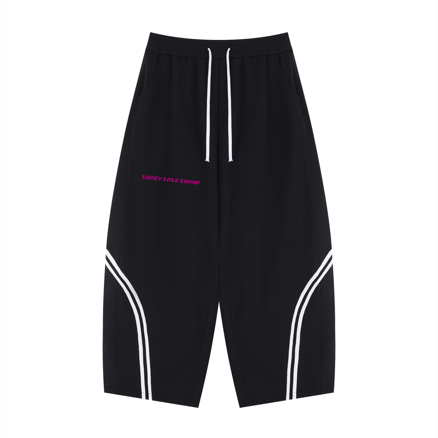 Unisex Wide Leg Piping Sweatpants