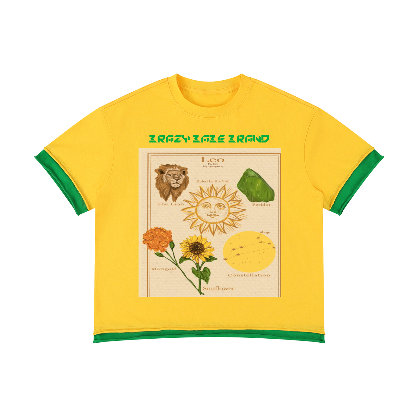 Unisex Boxy Color Block T-Shirt