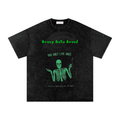 Snow Washed Oversized Cotton T-Shirt