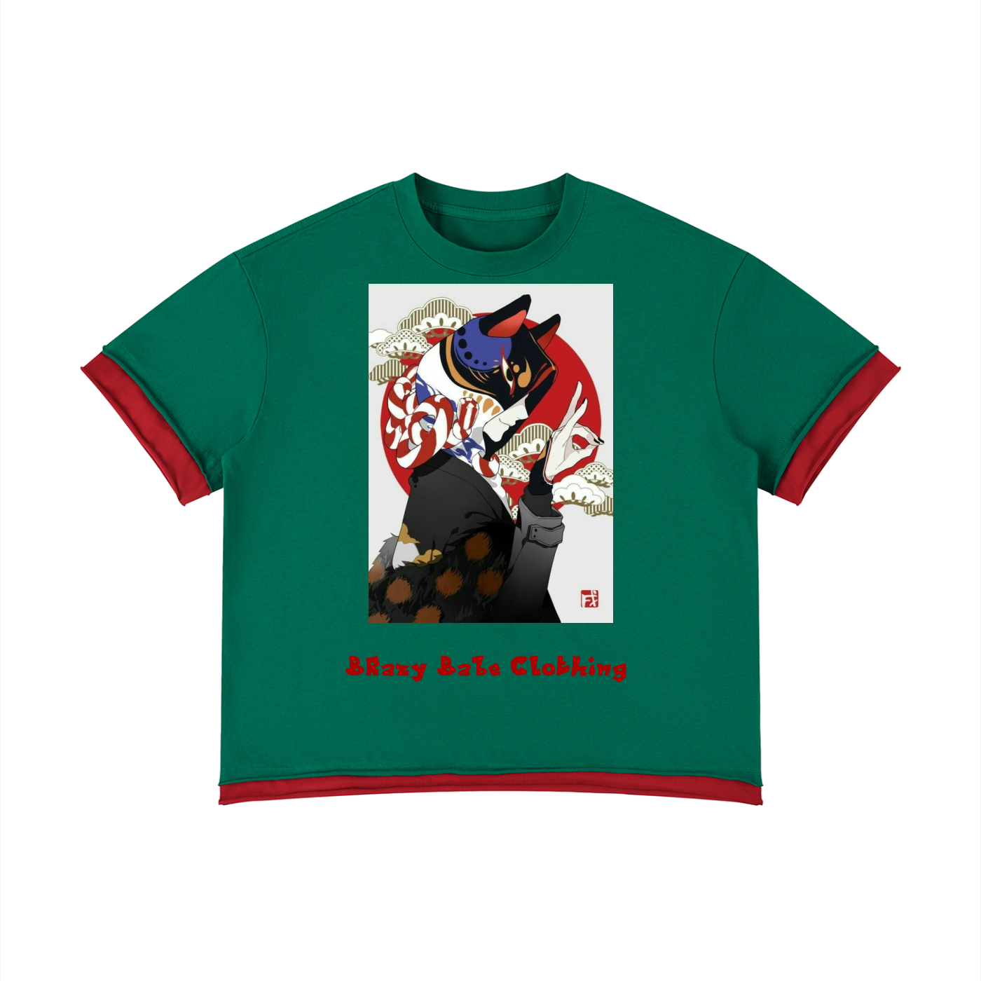 Unisex Boxy Color Block T-Shirt