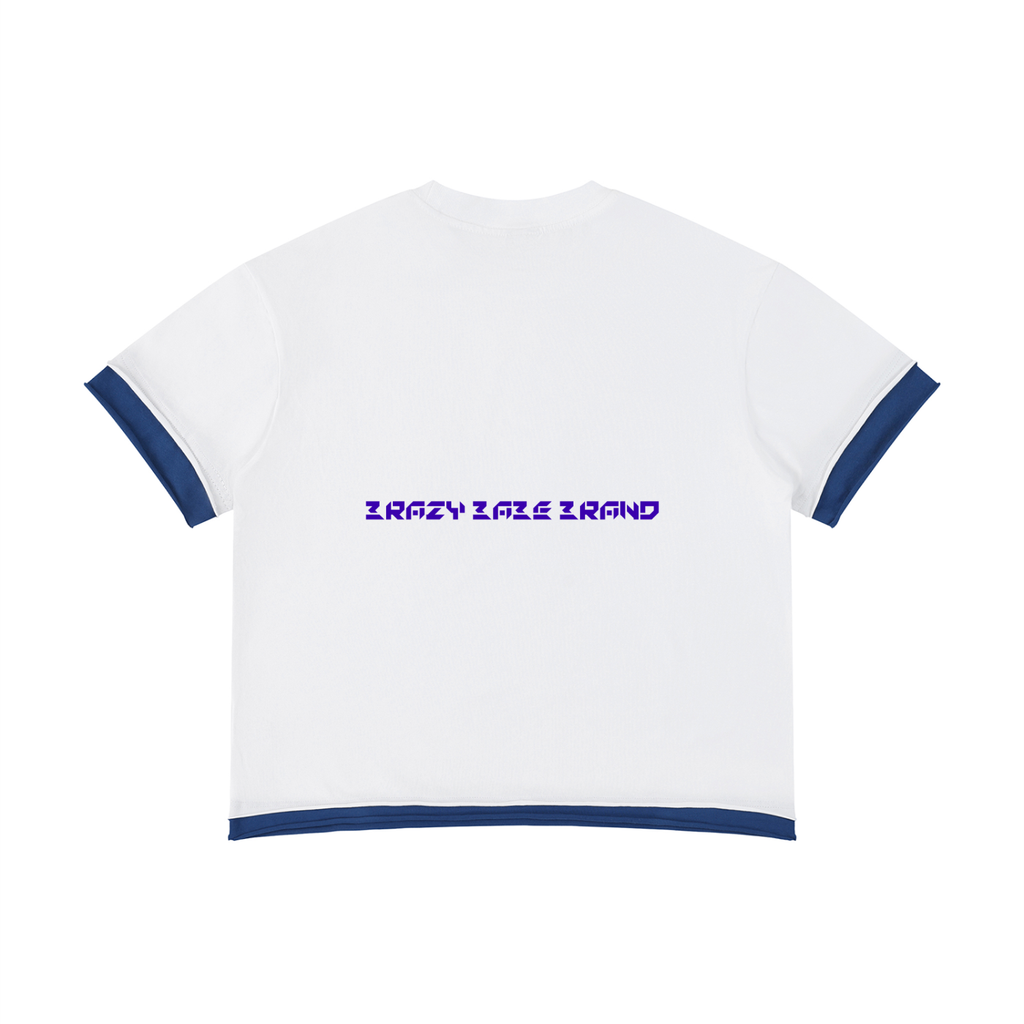 Unisex Boxy Color Block T-Shirt