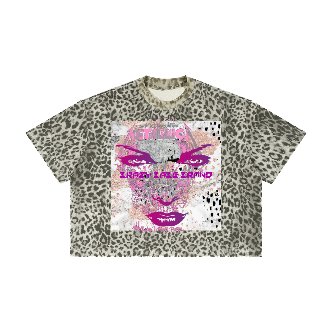 Unisex Leopard Print Boxy T-Shirt