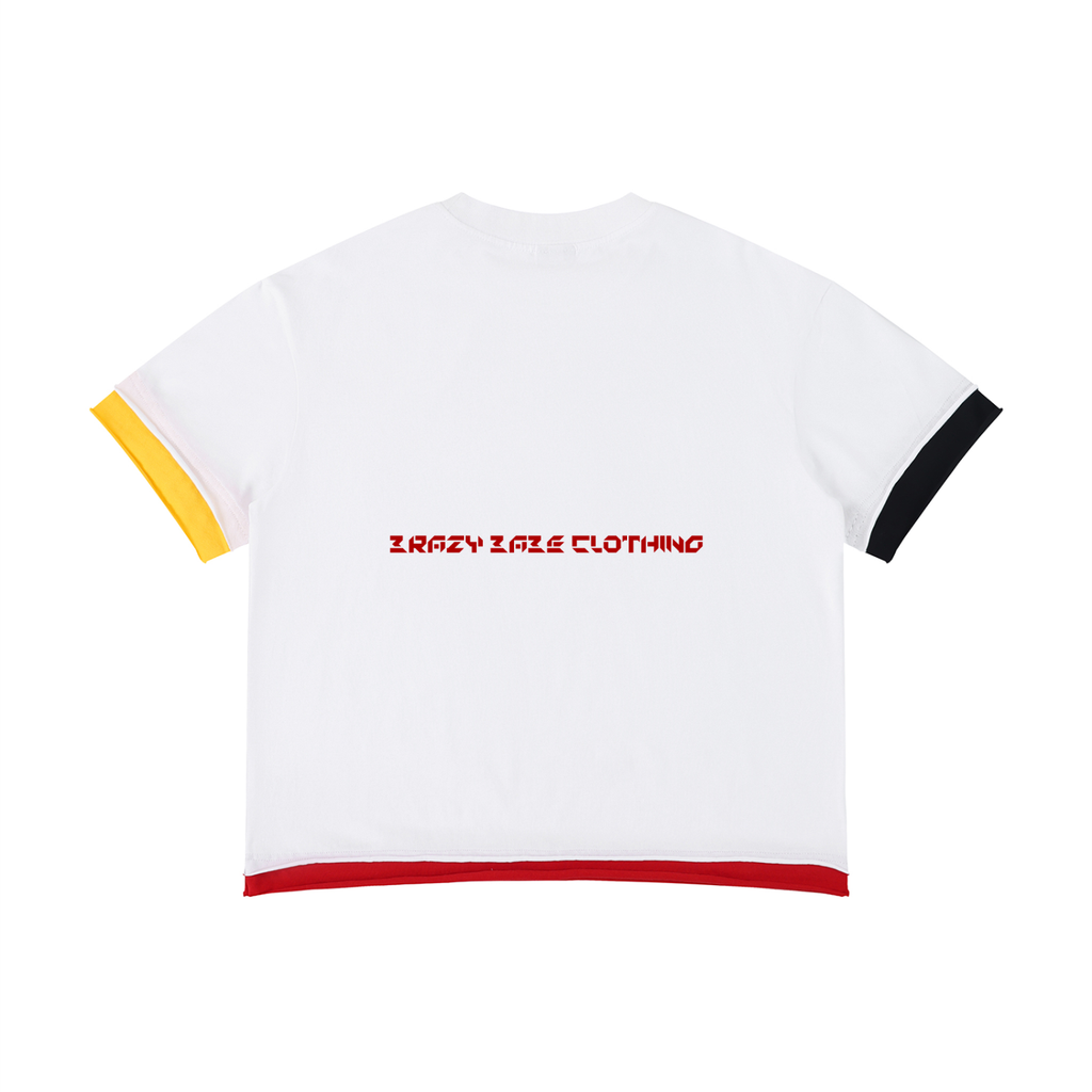 Unisex Boxy Color Block T-Shirt