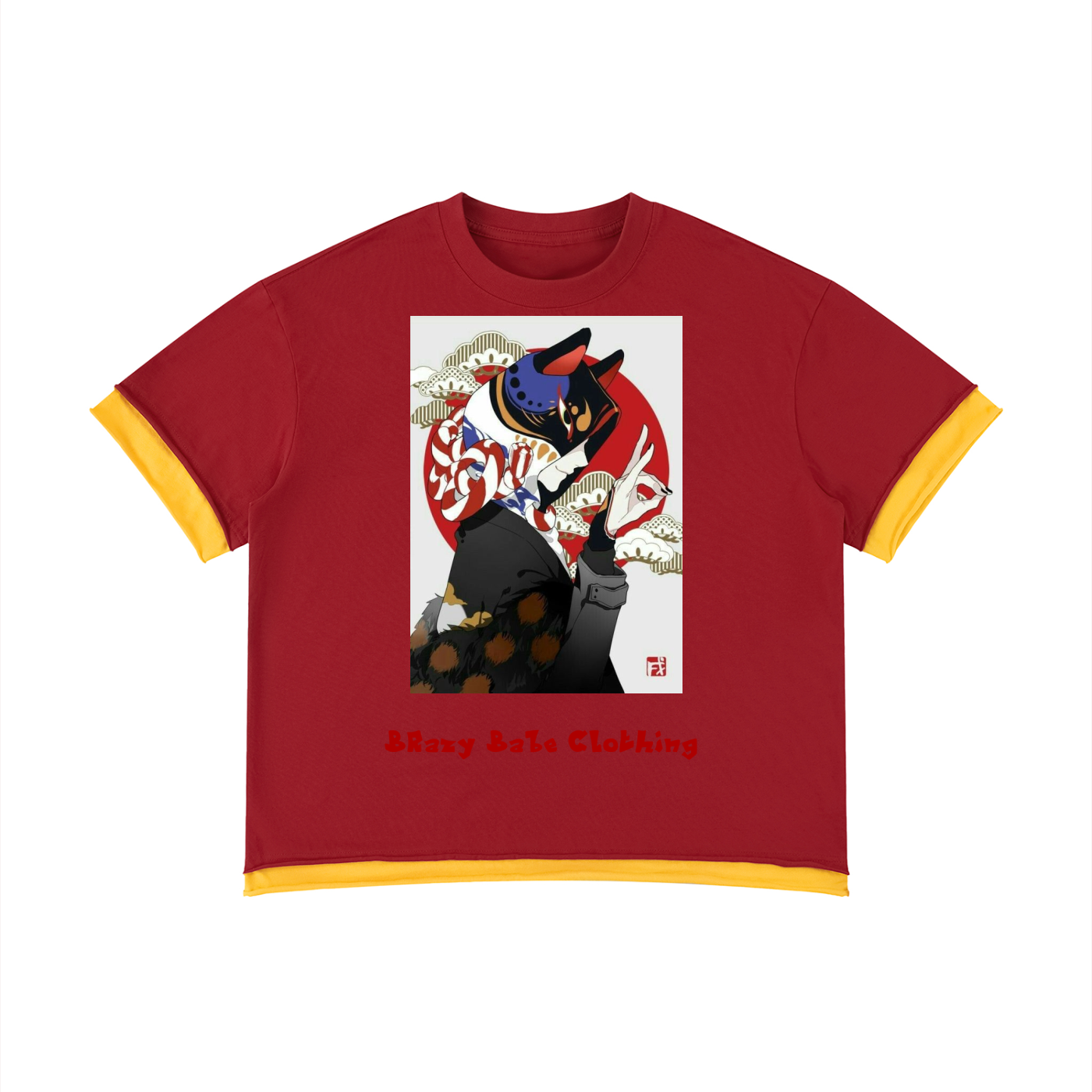 Unisex Boxy Color Block T-Shirt