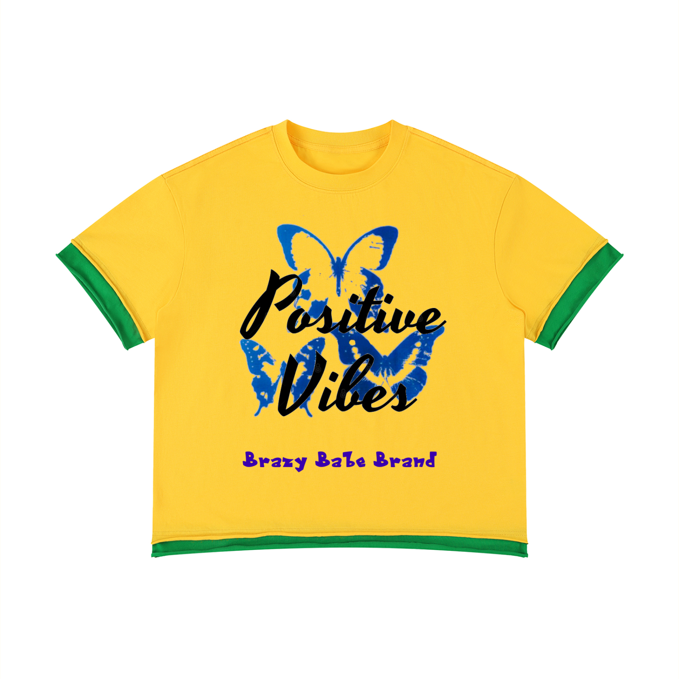 Unisex Boxy Color Block T-Shirt