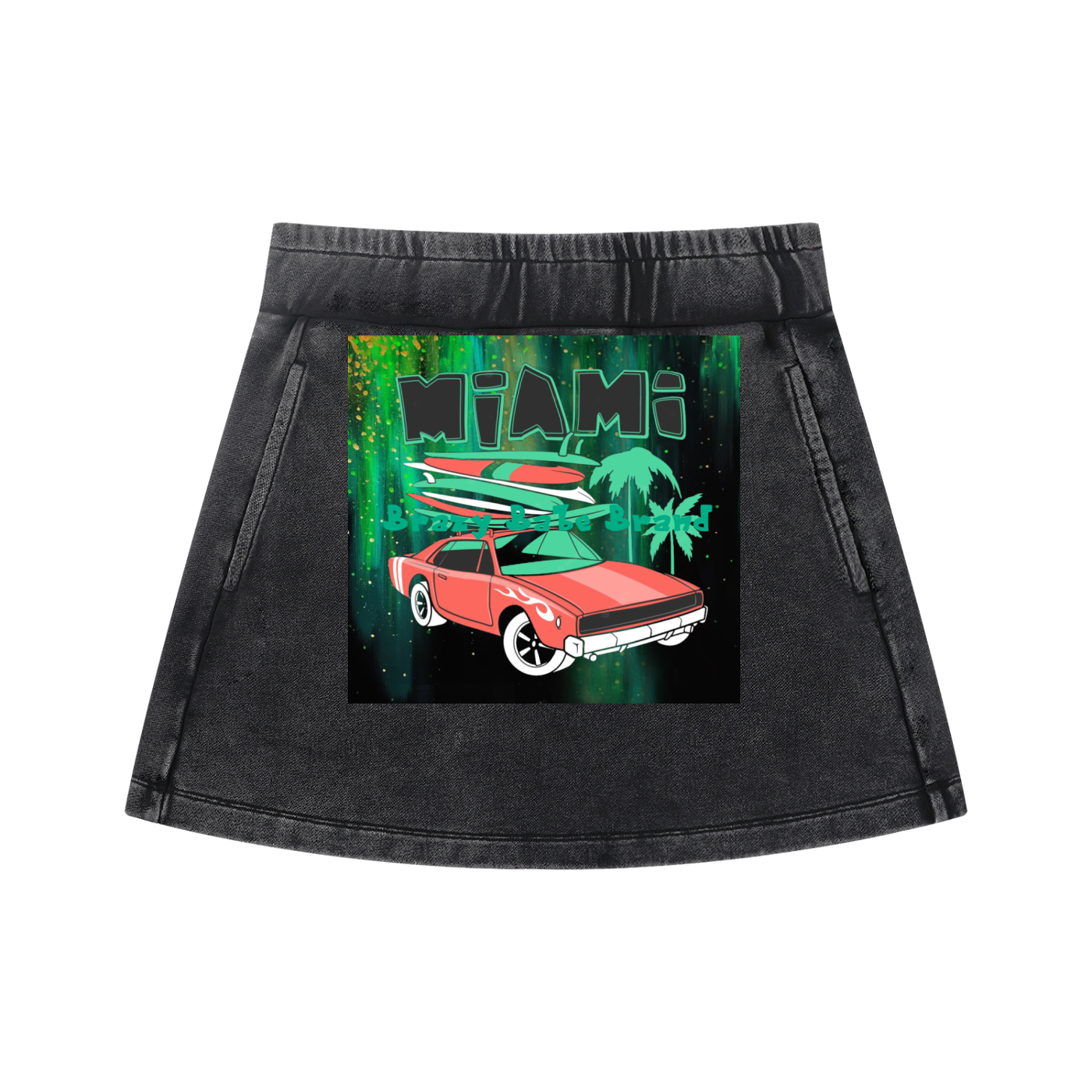Women's Mineral Wash Mini Skirt