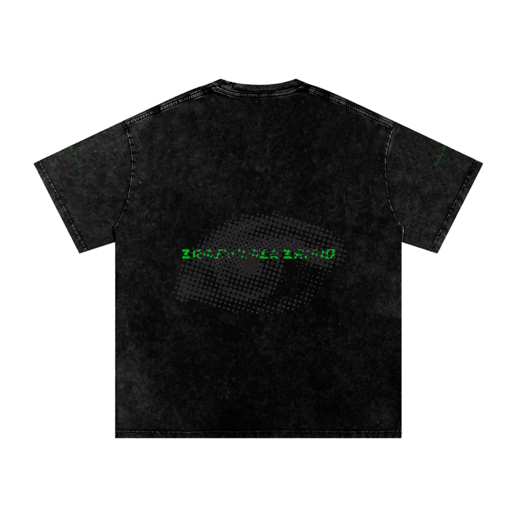 Snow Washed Oversized Cotton T-Shirt