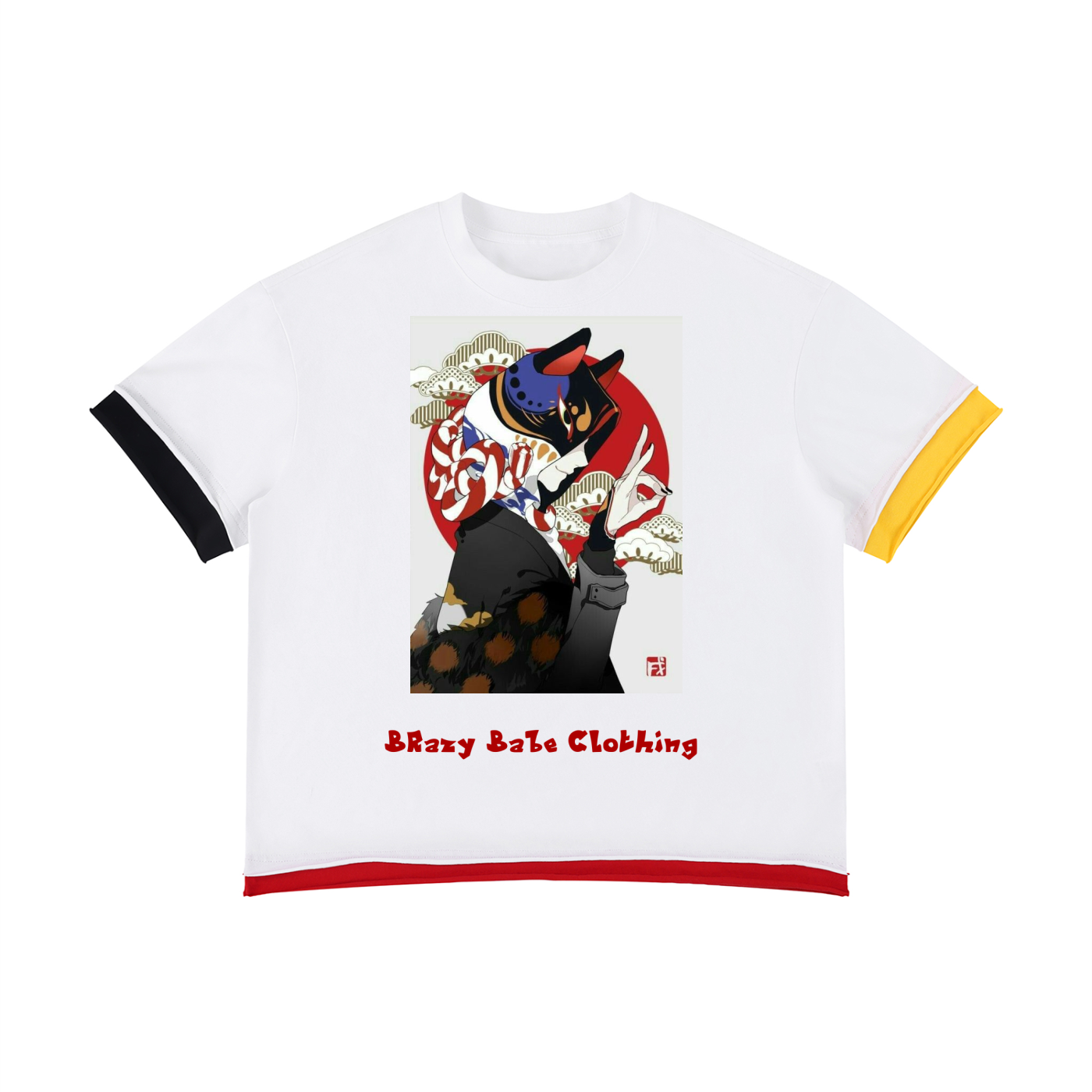 Unisex Boxy Color Block T-Shirt