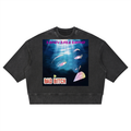 Unisex Mineral Wash Boxy Raw Edge T-Shirt