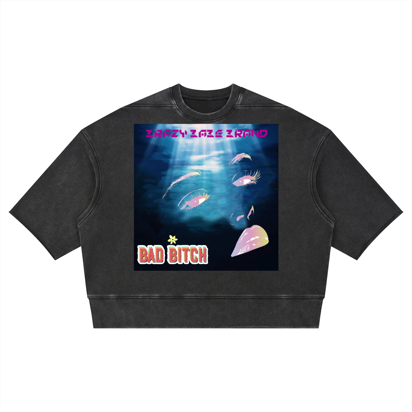 Unisex Mineral Wash Boxy Raw Edge T-Shirt