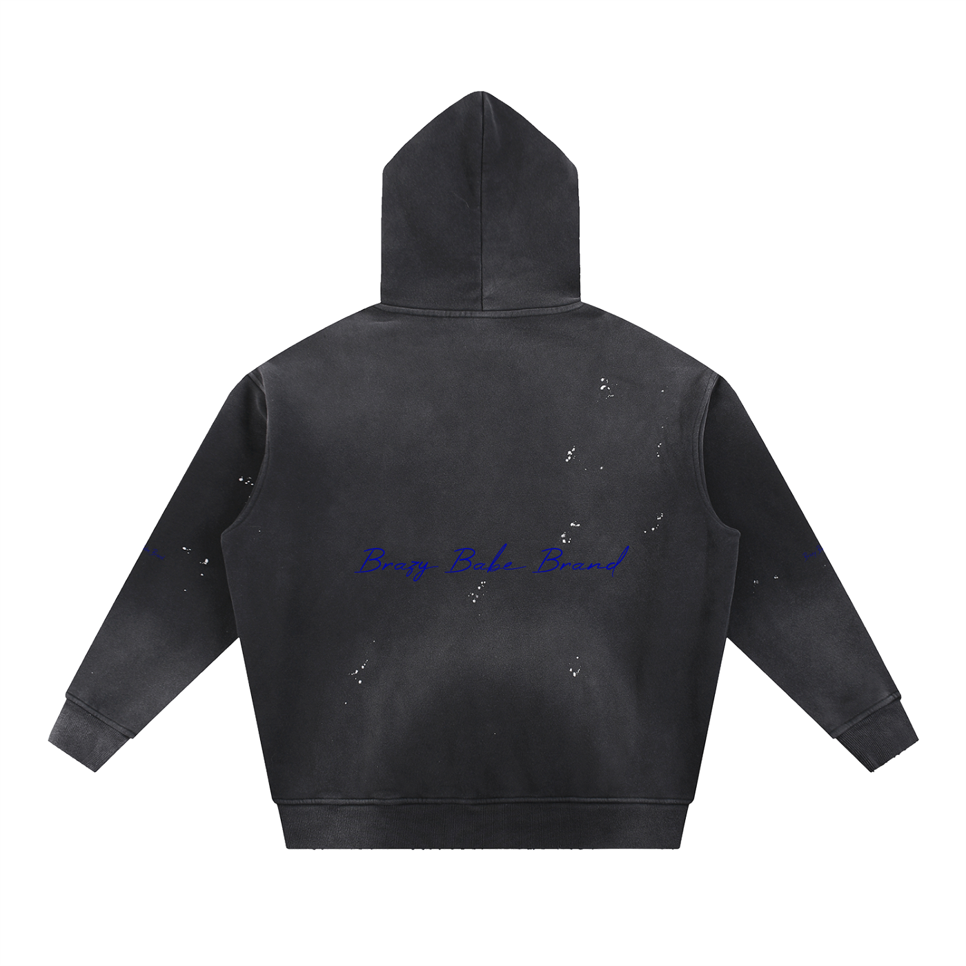 Vintage Washed Frayed Fleece Hoodie