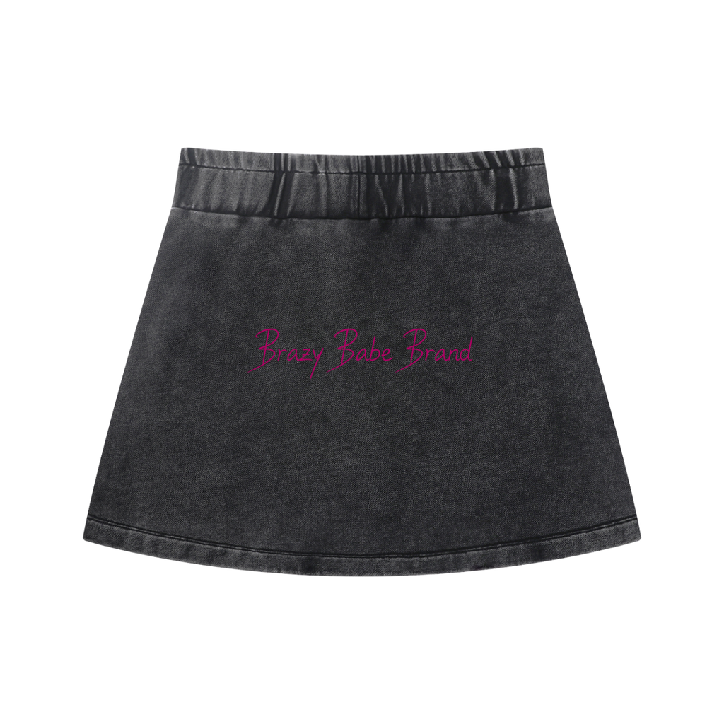 Women's Mineral Wash Mini Skirt