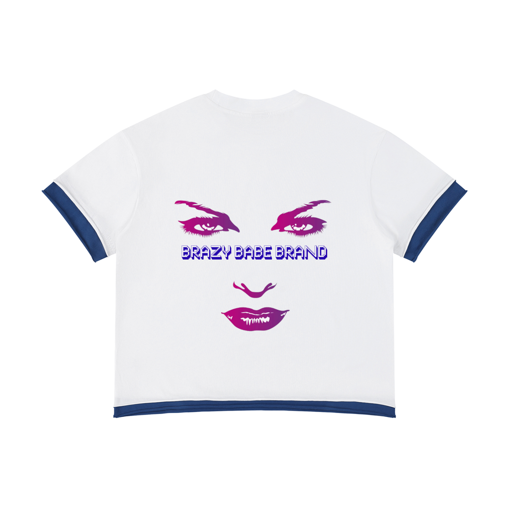 Unisex Boxy Color Block T-Shirt