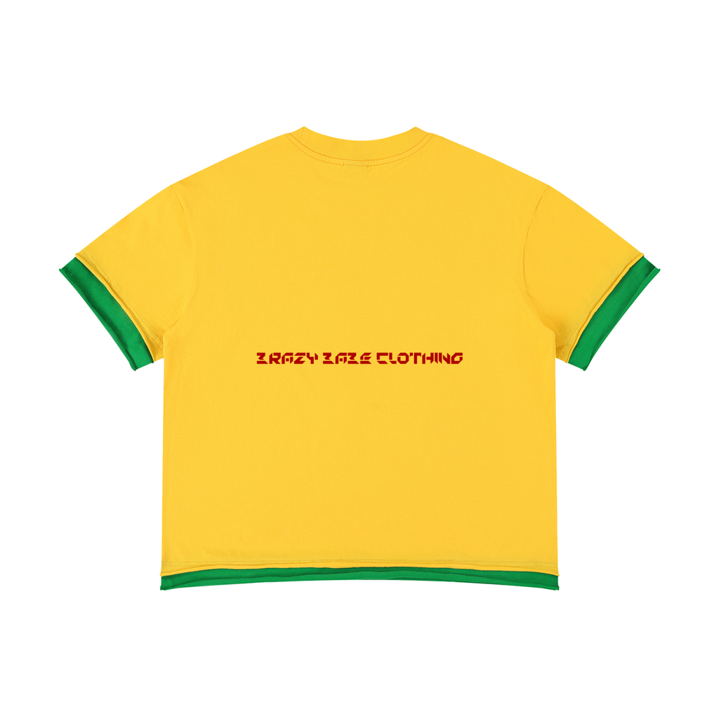 Unisex Boxy Color Block T-Shirt