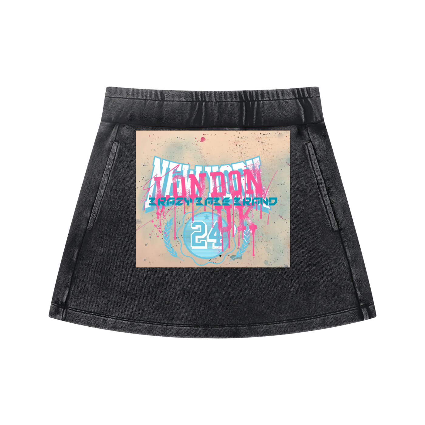 Women's Mineral Wash Mini Skirt