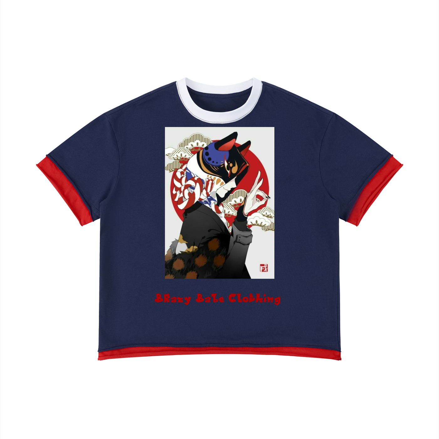 Unisex Boxy Color Block T-Shirt