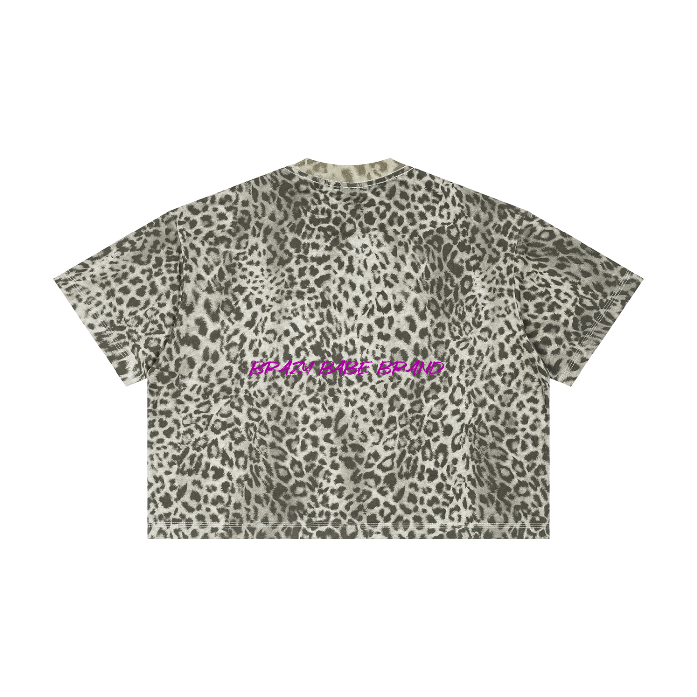 Unisex Leopard Print Boxy T-Shirt