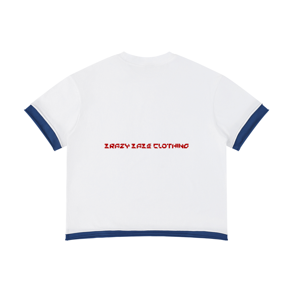 Unisex Boxy Color Block T-Shirt