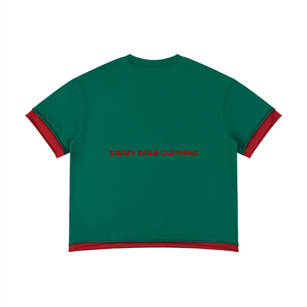 Unisex Boxy Color Block T-Shirt