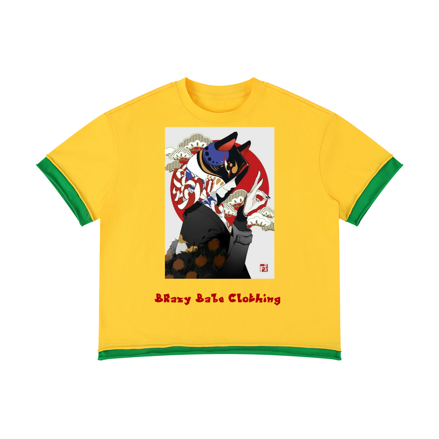 Unisex Boxy Color Block T-Shirt